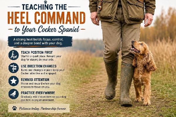 Teaching the Heel Command to Your Cocker Spaniel